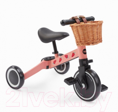 Трехколесный велосипед Happy Baby Adventure / 50026 (Bright Pink)