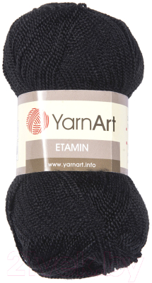Набор пряжи для вязания Yarnart Этамин 30гр 180м / 422 (10шт, черный)