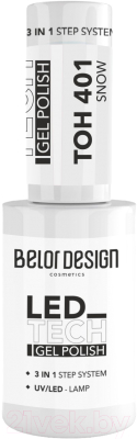 Гель-лак для ногтей Belor Design Led Tech тон 401 (6мл)