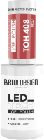 Гель-лак для ногтей Belor Design Led Tech тон 408 (6мл) - 