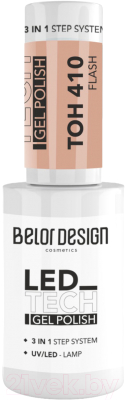 Гель-лак для ногтей Belor Design Led Tech тон 410 (6мл)