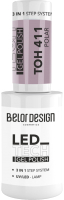Гель-лак для ногтей Belor Design Led Tech тон 411 (6мл) - 