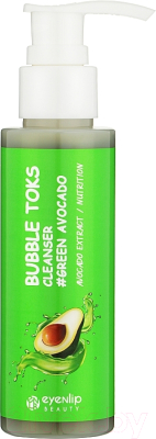 Пенка для умывания Eyenlip Green Avocado Bubble Toks Cleanser (100мл)