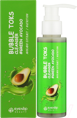 Пенка для умывания Eyenlip Green Avocado Bubble Toks Cleanser (100мл)