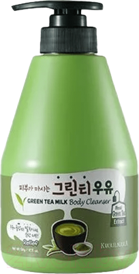 Гель для душа Welcos Kwailnara Green Tea Milk Body Cleanser (560г)