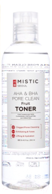 Тонер для лица Mistic AHA & BHA Pore Clean Fruit Toner Очищающий (250мл)
