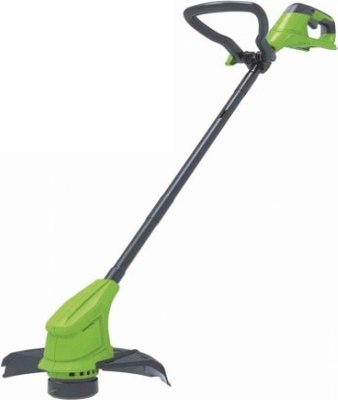 Триммер аккумуляторный Greenworks G24LT25K2 24V 25см / 2107207SA (с АКБ 2Ач и ЗУ) - 