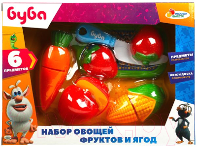 Набор игрушечных продуктов Играем вместе Набор овощей, фруктов и ягод Буба / B847982-R3