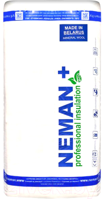 Минеральная вата Неман+ П-15 1220x610x50мм