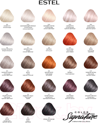 Крем-краска для волос Estel Color Signature 10/0 (белый песок)