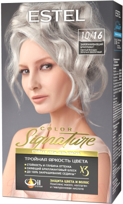 Крем-краска для волос Estel Color Signature 10/16 (завораживающий бриллиант)