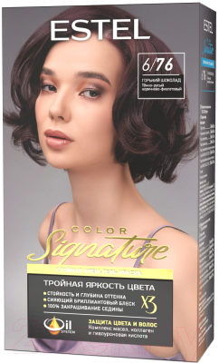 Крем-краска для волос Estel Color Signature 6/76 (горький шоколад)