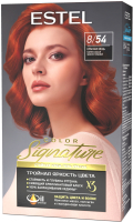 Крем-краска для волос Estel Color Signature 8/54 (красная медь) - 