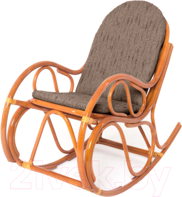 Изображение товара Кресло-качалка Мир Ротанга 05/04 (коньяк/коричневый)