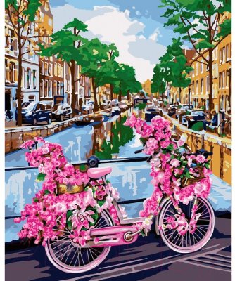 Картина по номерам Школа талантов Велосипед в Амстердаме / 7990289