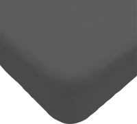 Простыня Luxsonia Трикотаж на резинке 160x200 / Мр0010-25 (графит) - 
