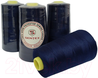 Набор швейных ниток Sentex 100% полиэстер 50/2 5000 ярдов 1301 (4шт)