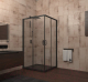 Миниатюра изображения товара Душевой уголок Veconi 80x80x195 / RV13-80-01-C5 (стекло прозрачное/черный)