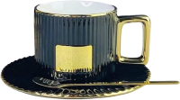 Чашка с блюдцем Lenardi 106-159 (с ложкой) - 