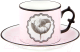 Чашка с блюдцем Vista Alegre Herbariae 21133513 (розовый) - 