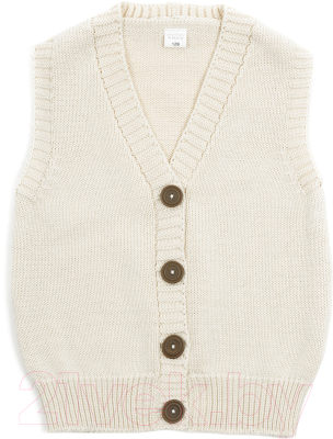 Жилет детский Amarobaby Knit Mild / AB-OD21-KNITM10/33-146 (молочный, р.146)