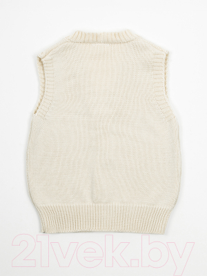 Жилет детский Amarobaby Knit Mild / AB-OD21-KNITM10/33-146 (молочный, р.146)