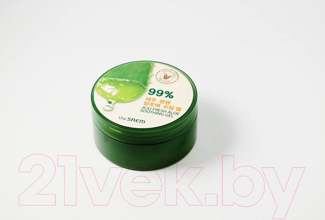 Гель для тела The Saem Jeju Fresh Aloe Soothing Gel 99% Универсальный увлажняющий (500мл) — фото 4