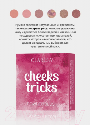 Румяна Claresa Cheeks Tricks №03 Illusion (3.5г)