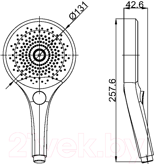 Лейка ручного душа Maxonor Pure Life PL19