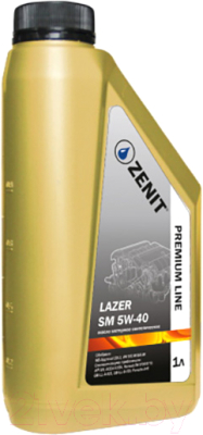 Моторное масло Zenit Premium Line Lazer SM 5W40 / PL-L-SM5W-40-1 (1л)