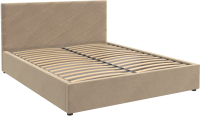 Двуспальная кровать Bravo Мебель Юта с металлокаркасом 160x200 (латте) - 