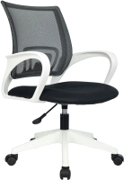 Кресло офисное Бюрократ CH W 696 (черный TW-01/TW-11/пластик белый) - 
