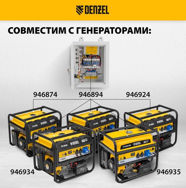 Блок автоматики для генератора Denzel Energomatic PS-115 / 946714