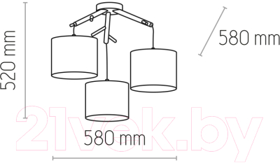 Люстра TK Lighting Albero 6553 (белый)