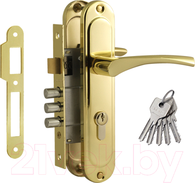 Ручка дверная Нора-М 710-62 (золото)