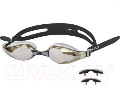 Очки для плавания Indigo Sport Focus IN348 (серый/черный)