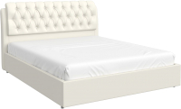 Двуспальная кровать Bravo Мебель Белиста с ПМ 160x200 (Santorini 0402 белый) - 