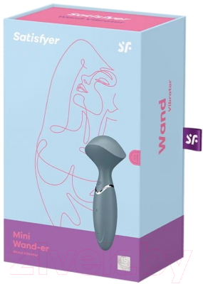 Вибромассажер Satisfyer Mini Wand-er / 4044224 (серый)