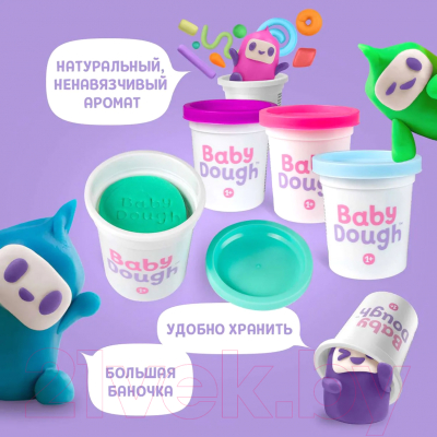 Набор для лепки Baby Dough BD016 (4цв)
