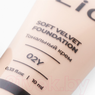 Тональный крем Lic Soft Velvet Мини-версия тон 02Y (10мл)