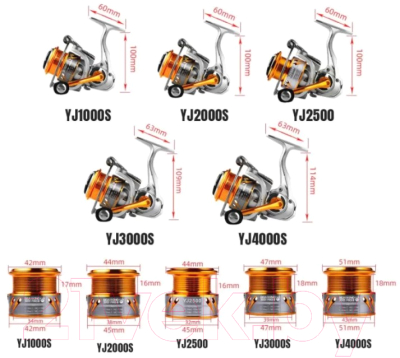 Катушка безынерционная Weihai Fstk Bearking YJ-1000 9+1BB