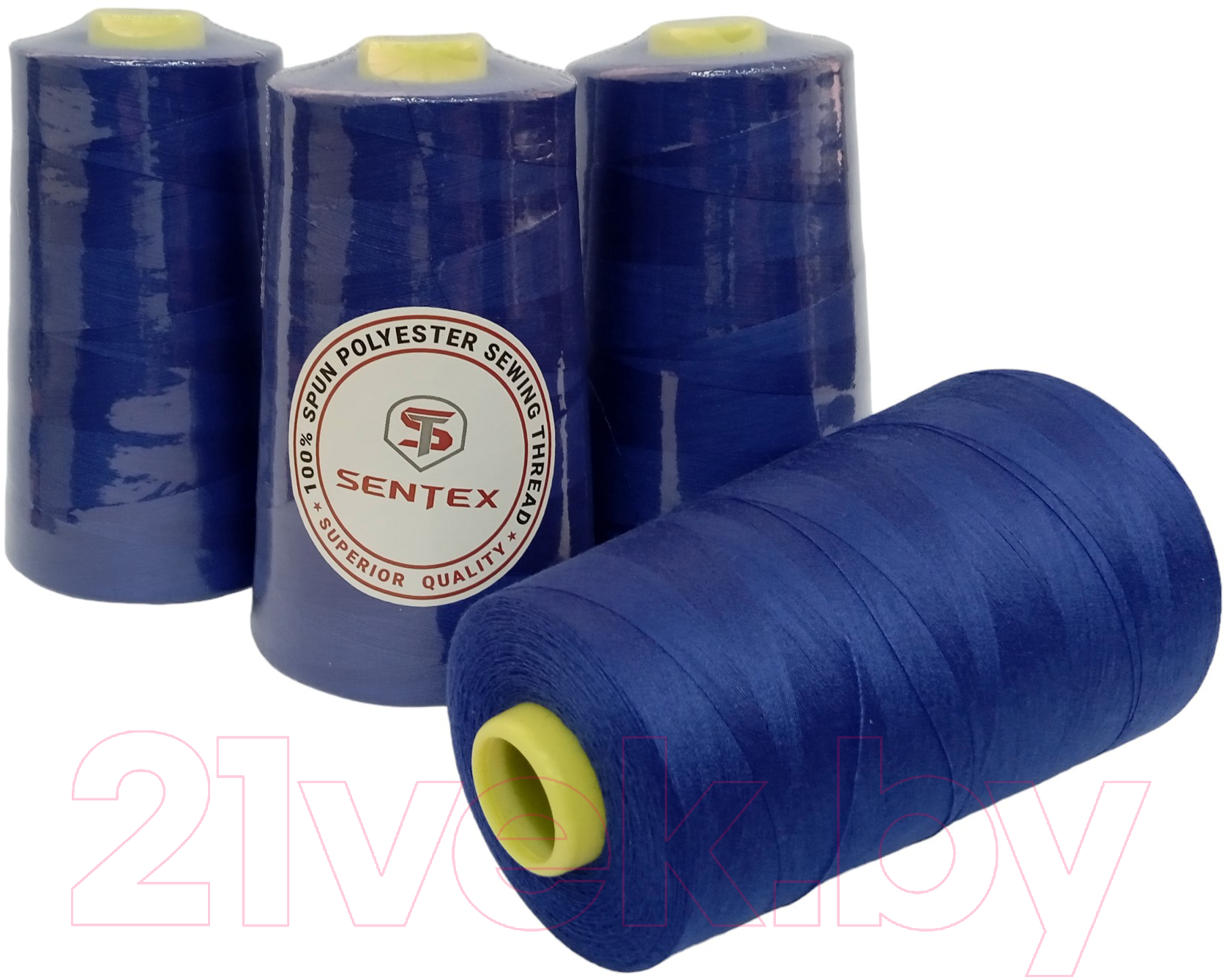 Набор швейных ниток Sentex 100% полиэстер 50/2 5000 ярдов 1293 (4шт)