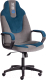 Кресло геймерское Tetchair Neo 2 флок (серый/синий) - 