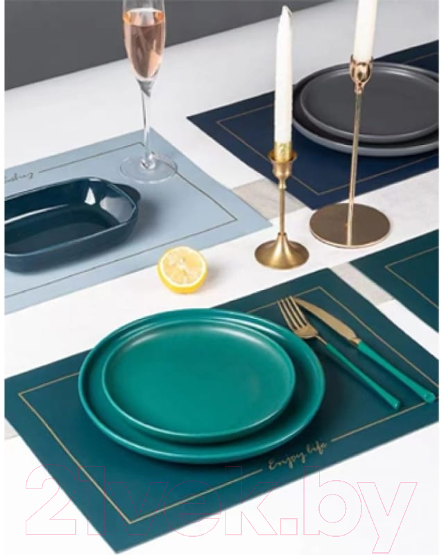 Тарелка столовая обеденная Perfecto Linea Asian 17-132628 (зеленый) — фото 4