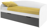 Кровать-тахта Артём-Мебель СН-120.01 (белый/графит) - 