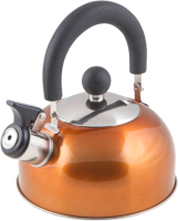 Чайник со свистком Perfecto Linea Holiday 52-112014 (оранжевый металлик) - 