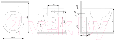 Купить Унитаз подвесной Damixa Apollo DX22C1700SC  