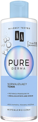 Тоник для лица AA Pure Derma Нормализующий (200мл)