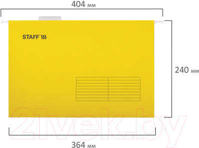 Набор папок Staff 270935 (10шт, желтый)
