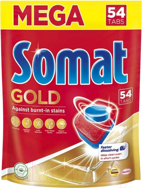 Таблетки для посудомоечных машин Сомат Gold